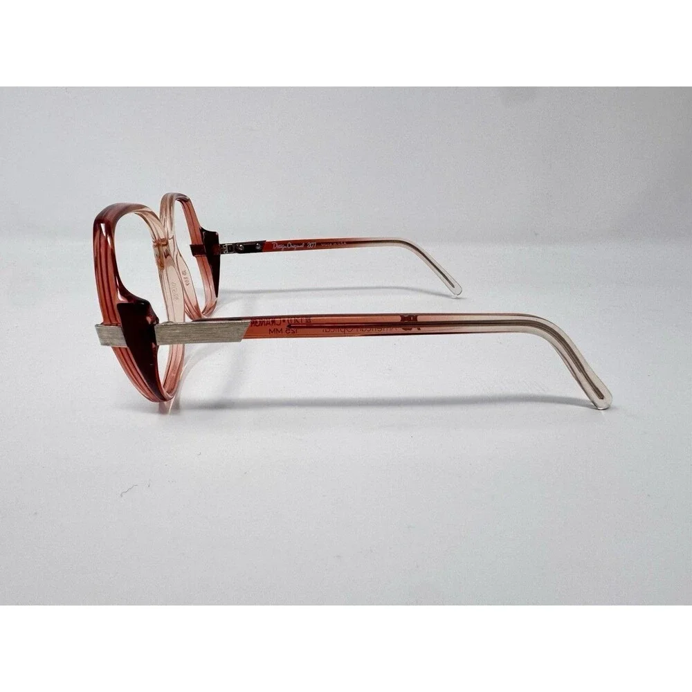 Vintage American Optical AO207 Eyeglass Frames Only 50-17-130 Pink USA